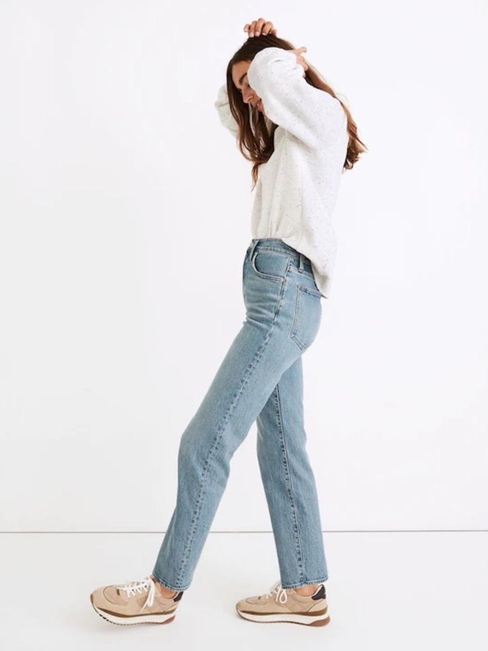 Madewell The Perfect Vintage Straight Jean in Hoye Wash size 26P - Picture 2 of 14